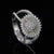 Iced Out Moissanite Sunflower Ring for Women, 925 Sterling Silver Light Gold Engagement Ring, Promise Ring, Anniversary Gift, Gift For Her