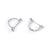 Original 925 sterling silver removable ear bone studs niche female Europe and  Zirconia earrings earrings