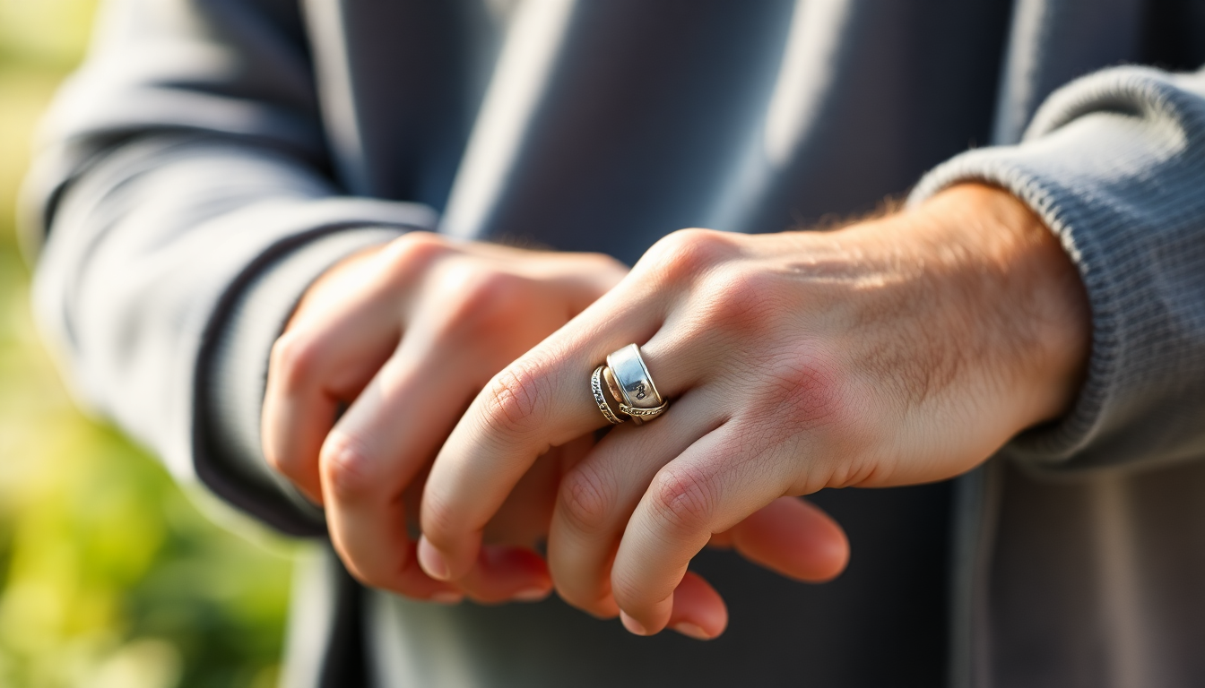 Unlock Your Inner Calm: Anxiety Rings for Men -- Lovfor