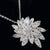 Iced Out Moissanite Maple Leaf Necklace for Women, 925 Sterling Silver Light Gold Necklace, Anniversary Gift, Gift For Her