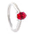 Moissanite Ruby Ring For Women, 925 Sterling Silver Engagement Ring, Promise Ring, Minimalist Ring, Anniversary Gift, Gift For Her