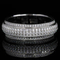 Iced Out Moissanite/Diamond Spinner Ring