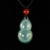 Genuine Green Jade Gourd Pendant Necklace, Jade Jewelry Gift for Women, Birthday Gift