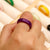5US-10US Natural Lapis Lazuli Ring Handmade Carved Stone Ring Band Lapis Wedding Ring Lapis Lazuli Jewelry