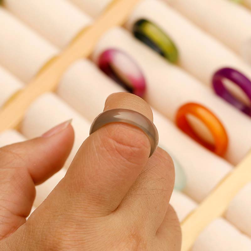 6mm Blue Opal Ring Tungsten Wedding Bands Womens Ring Thin Koa Wood Ri–  Pillar Styles